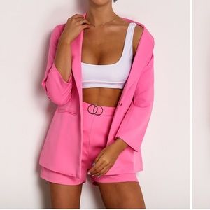 Hot pink blazer set